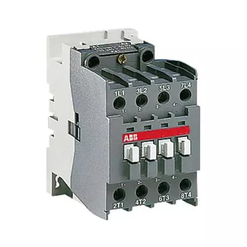 ABB 4 Pole Contactor 4NO Main Contact Arrangement 24 V AC Operated 60 Hz Frequency for Industrial Use, A26-40-00-81