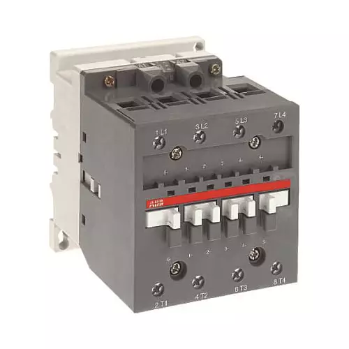 ABB 4 Pole Contactor 4NO Main Contact Arrangement 110-120 V AC Operated 60 Hz Frequency for Industrial Use, A75-40-00-84