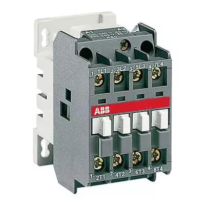 ABB 4 Pole Contactor 4NO Main Contact Arrangement 110-120 V AC Operated 60 Hz Frequency for Industrial Use, A16-40-00-84
