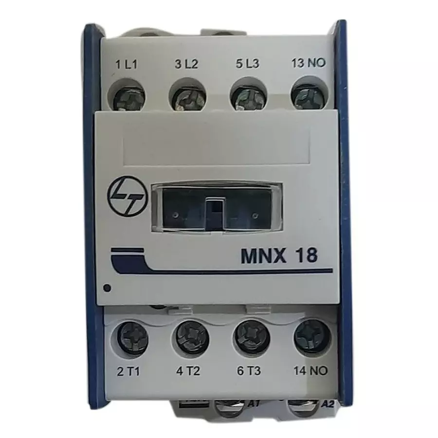 L&T MNX18-2P Power Contactor 2 Pole 18 A 240 V AC 1 NO, CS90236BOOO