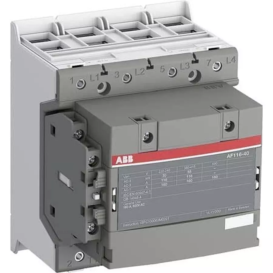 ABB AF Contactor 4 NO Relay Contact Form, AF116-40-00-13