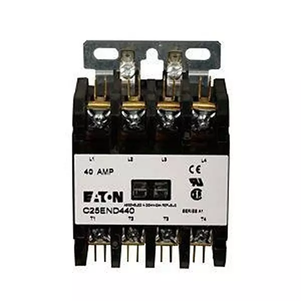 EATON Electromechanical Contactor AC Type Coil 550 V AC to 600 V AC 40 Amp, C25ENF440D