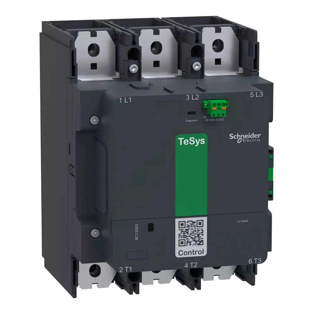 Schneider Electric Power Contactor TeSys Giga Series 3 Pole 800 A Rated Current and 450 kW @415 V Motor Power, LC1G800KUEN