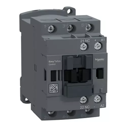 Schneider Electric Easy TeSys Power Contactor 12 A7.5 HP Frame-1 3 Pole 1 NC for 415 V, 3 Phase, 50 Hz, LC1E1201BD