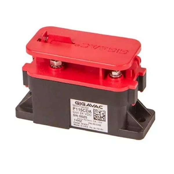 GIGAVAC Electromechanical Contactor DC Type Coil 1 Form X (SPST-NO-DM) 24 V DC 50 Amp, P115CDA