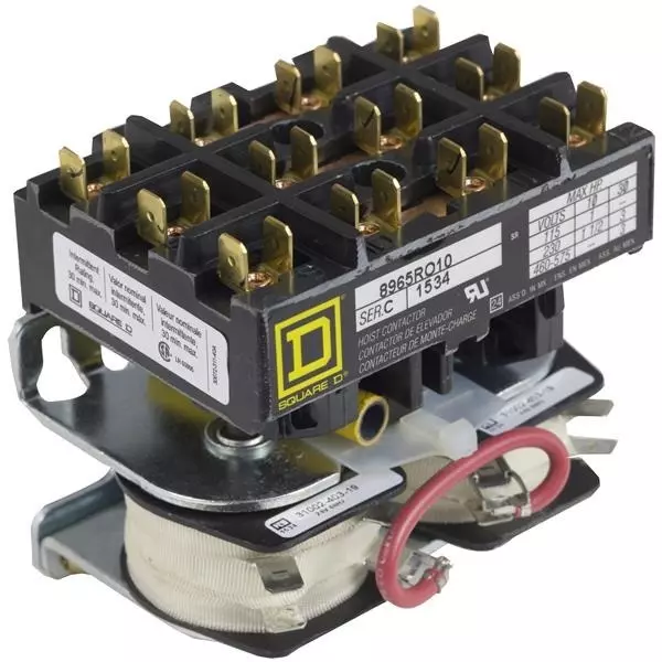 SQUARE D Electromechanical Contactor AC Type Coil 3 NO 120 V AC, 8965RO10V02