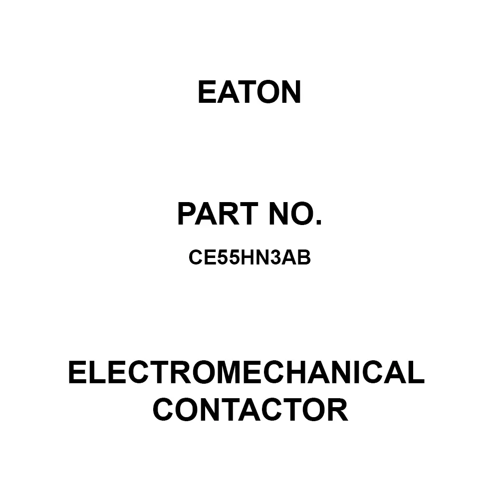 EATON XT IEC Electromechanical Contactor 44 Amp Current Rating 110 to 120 V AC, CE55HN3AB