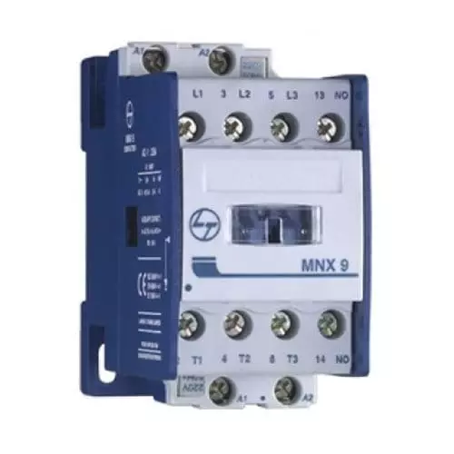 L&T MNX9-2P Power Contactor 2 Pole 9 A 110 V AC 1 NO, CS90232AOOO