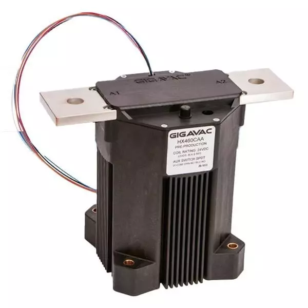 GIGAVAC Electromechanical Contactor DC Type Coil 1 Form X (SPST-NO-DM) 24 V DC 1 kA, HX460CAA
