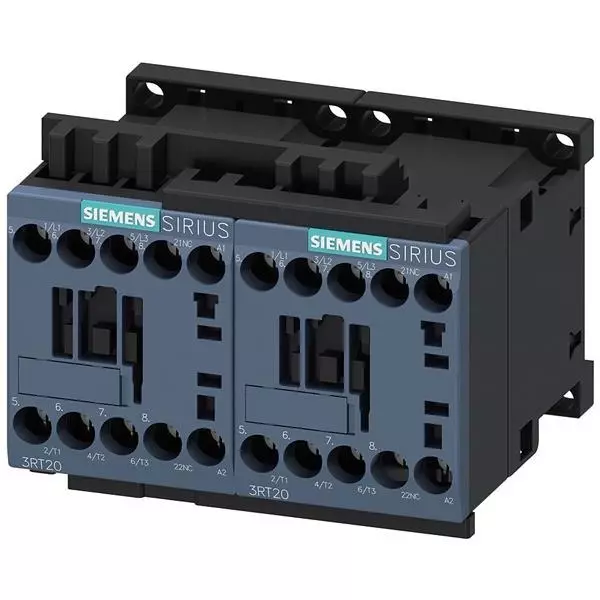 Siemens Electromechanical Contactor AC Type Coil 3 Form A (3PST-NO) 110 V AC, 120 V AC 16 Amp, 3RA23188XB301AK6