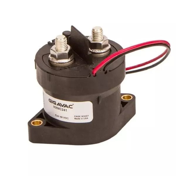 GIGAVAC Electromechanical Contactor Dual DC Coil 1 Form X (SPST-NO-DM) 12 V DC 400 Amp, HX241BAB