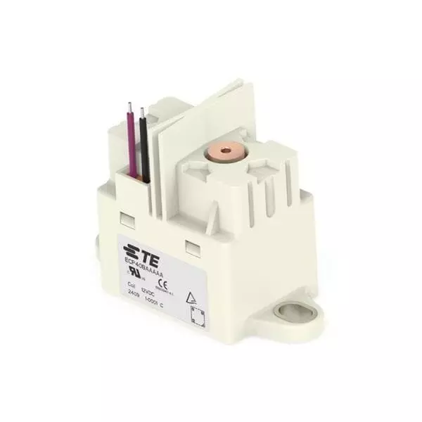 TE CONNECTIVITY Electromechanical Contactor DC Type Coil 1 Form A (SPST) 24 V DC 40 Amp, ECP40BABAAA