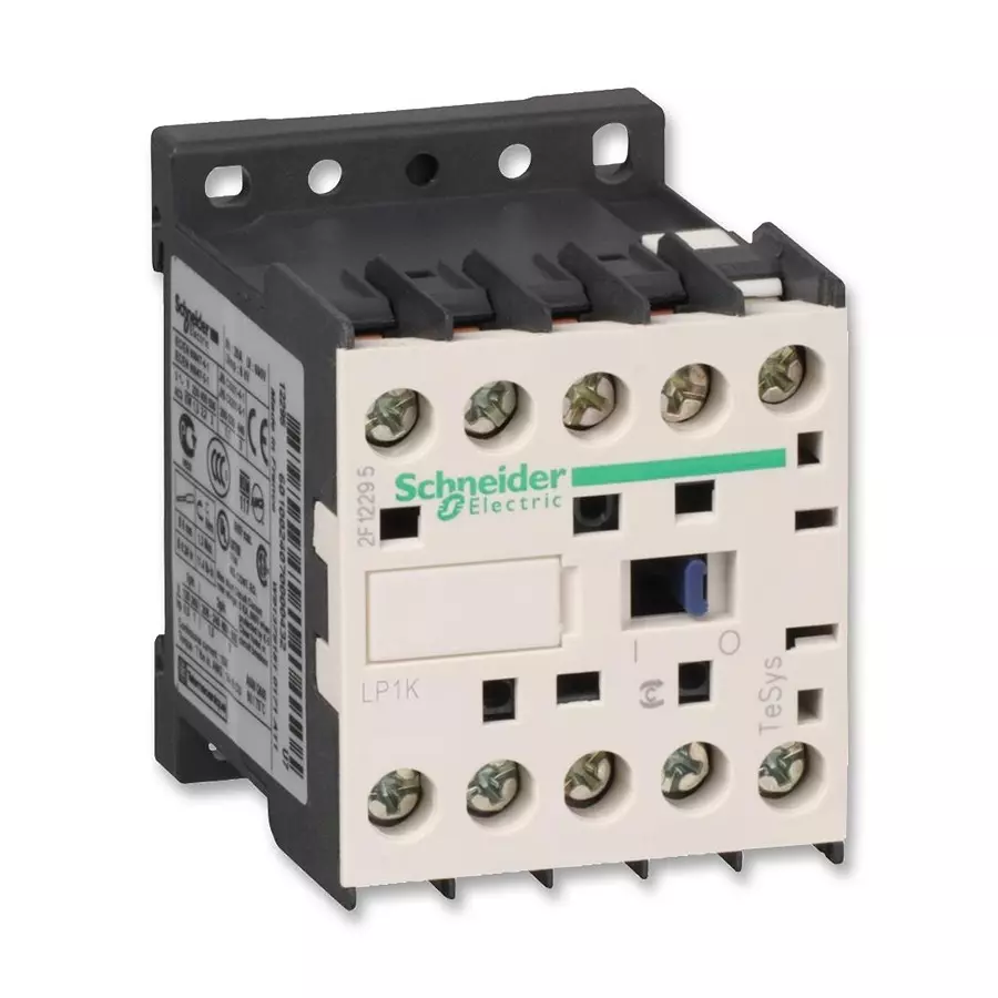 SCHNEIDER ELECTRIC Contactor, 3Pst-No, 24Vdc, Dinrail, Lp1K0901Bd3