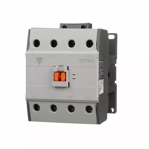 Carlo Gavazzi Electromechanical Contactor AC Type Coil 4 Form A (4PST-NO) 120 V 75 Amp, CC75/4SA120