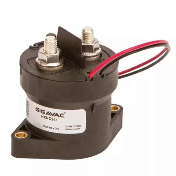 GIGAVAC Electromechanical Contactor DC Type Coil 1 Form Y (SPST-NC) 24 V DC 200 Amp, HXNC241CAC