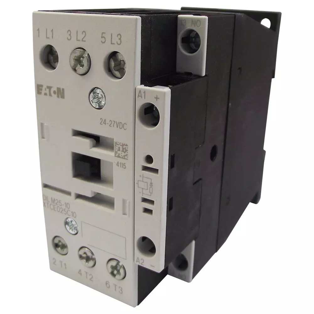 EATON MOELLER Contactor, 11Kw, With 1No Aux, Dilm25-10(Rdc24)