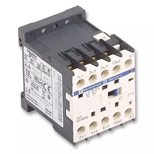 SCHNEIDER ELECTRIC Contactors CONTACTOR, 2.2KW, 24VAC, LC1K0610B7