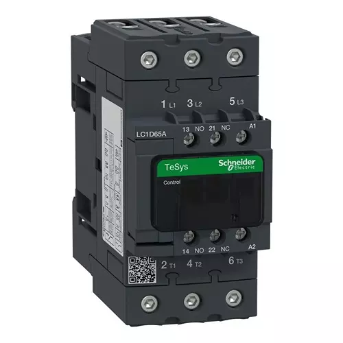SCHNEIDER ELECTRIC Contactors CONTACTOR, 37KW 65 AMP, 230V AC COIL, LC1D65AP7