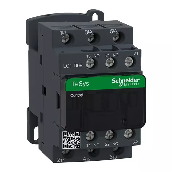 SCHNEIDER ELECTRIC Contactors CONTACTOR, 3PST-NO, 220VAC, DIN RAIL, LC1D09M7