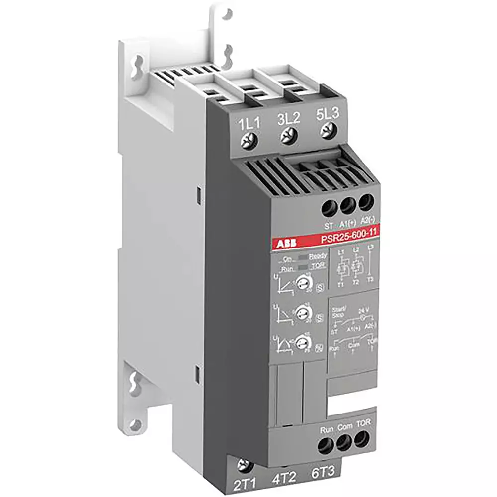 ABB PSR Soft Starter 11 kW Power Rating 45 mm (1.7 inch) Overall Length 3 Phase