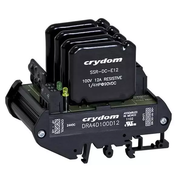 Crydom DRA4 Solid State Contactor DIN Rail Mount 6 Amp 1 V DC to 250 V DC, DRA4D250D6