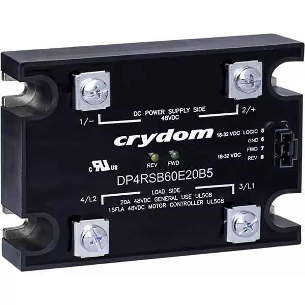 Crydom DP4R Solid State Contactor Chassis Mount 20 Amp 1 V DC to 48 V DC, DP4R60E20