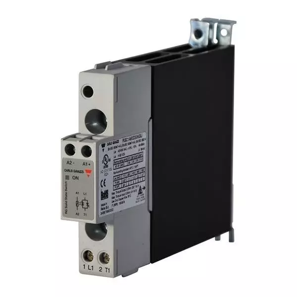Carlo Gavazzi RGC1A Solid State Contactor DIN Rail Mount 30 Amp 24 V AC to 240 V AC, RGC1A23D30KGU