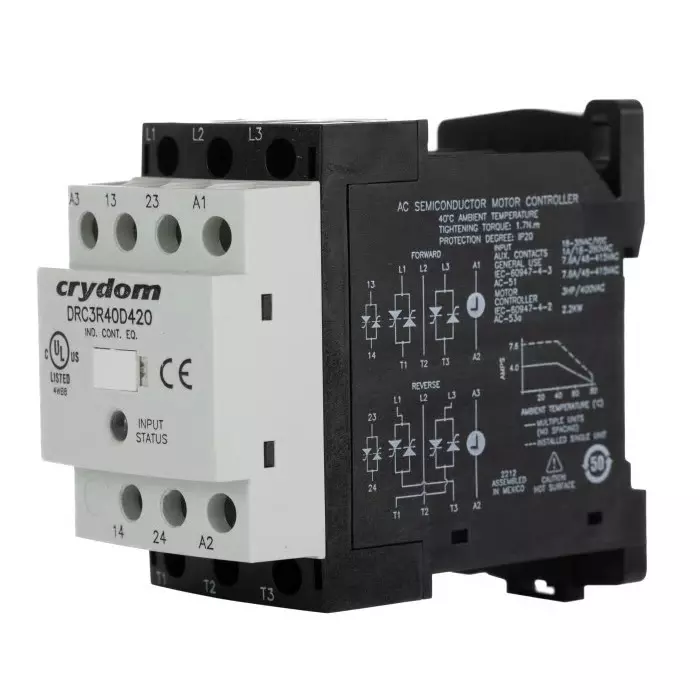 SENSATA/CRYDOM Solid State Contactor DRC 3-Pole, DRC3R40D420