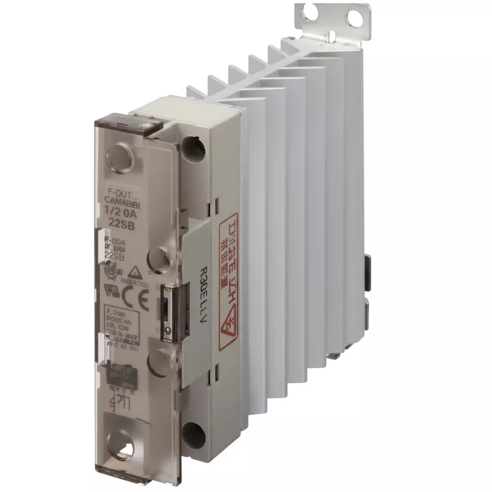 Omron G3PE Solid State Contactor 25 Amp 200 V AC to 280 V AC, G3PE-525B-3H DC12-24