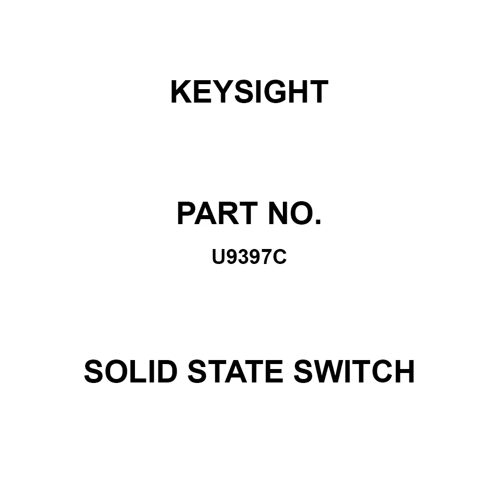 KEYSIGHT Solid State Switch Connector Termination, U9397C