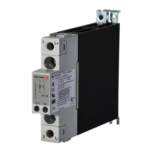 Carlo Gavazzi RGC1A Solid State Contactor DIN Rail Mount 23 Amp 42 V AC to 600 V AC, RGC1A60D20KKE