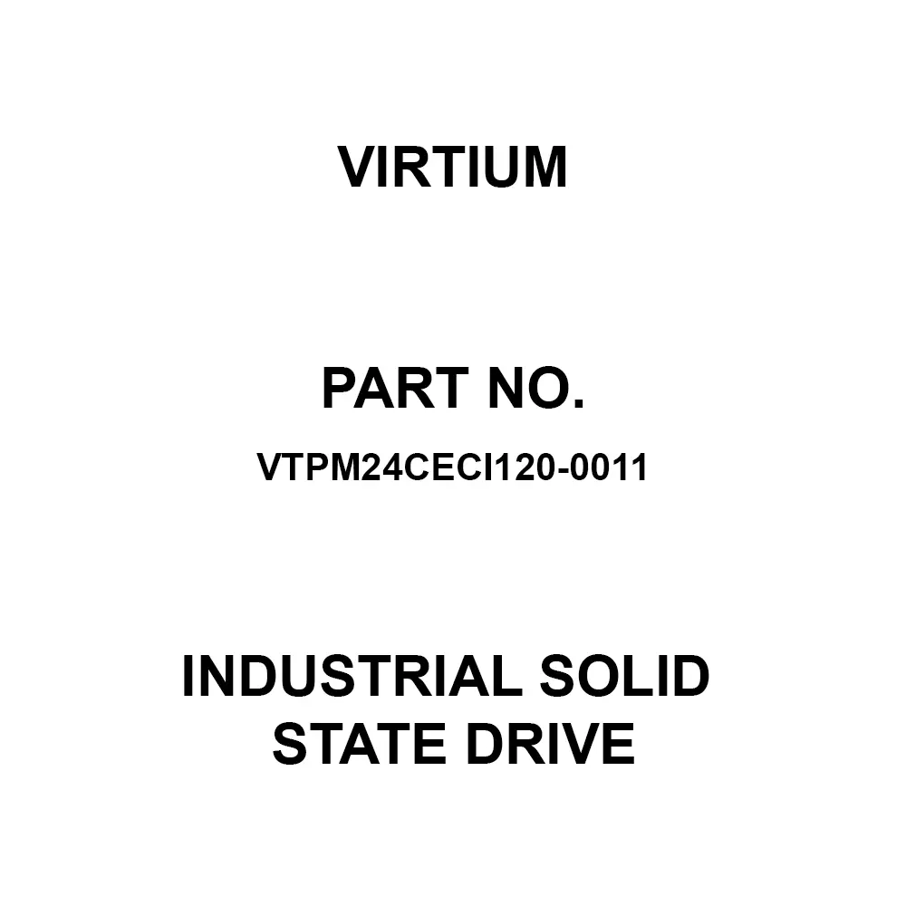 Virtium SATA Industrial Solid State Drive 120 GB Memory Size, VTPM24CECI120-0011
