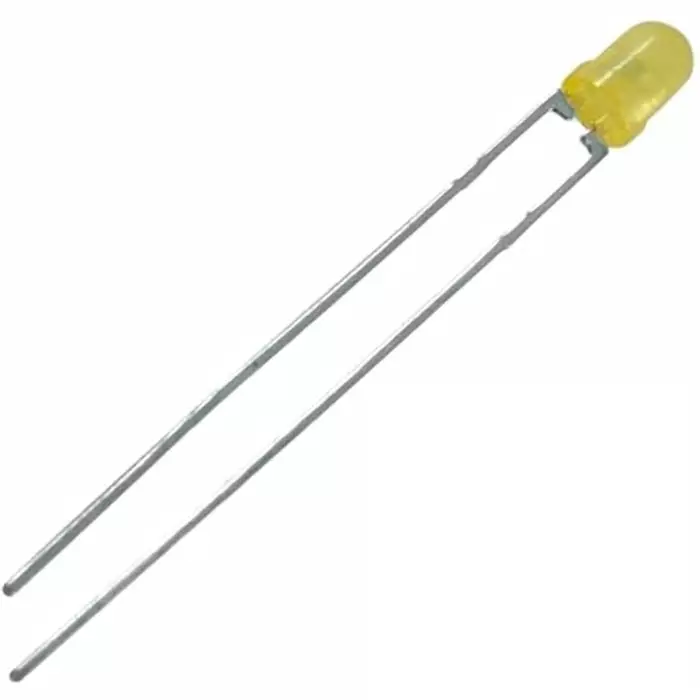 Lite-On 2.6 V Yellow LED 3 mm Through Hole, LTL-4251N (Pack of 100)