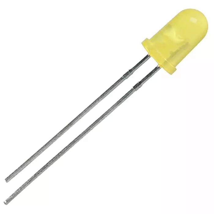 Lite-On 1.8 V Yellow LED 5 mm LTL2R3KYD-EM, LTL2R3KYD-EM (Pack of 100)
