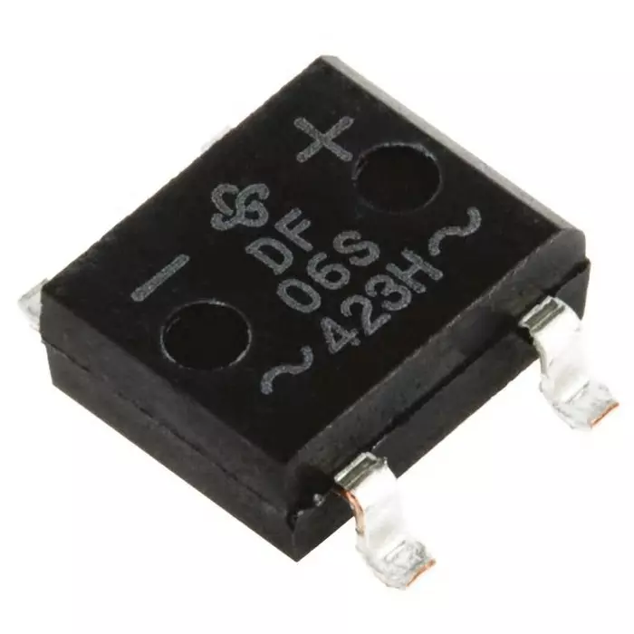 Vishay Bridge Rectifier Surface Mount 600 V Peak Reverse Repetitive Voltage , DF06S-E3/77 (Pack of 20)