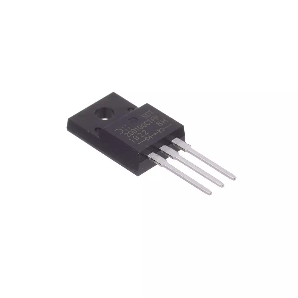 Diodes Incorporated Schottky Rectifier 730 mV Forward Voltage 4 uA Reverse Current, SDT20B100CTFP