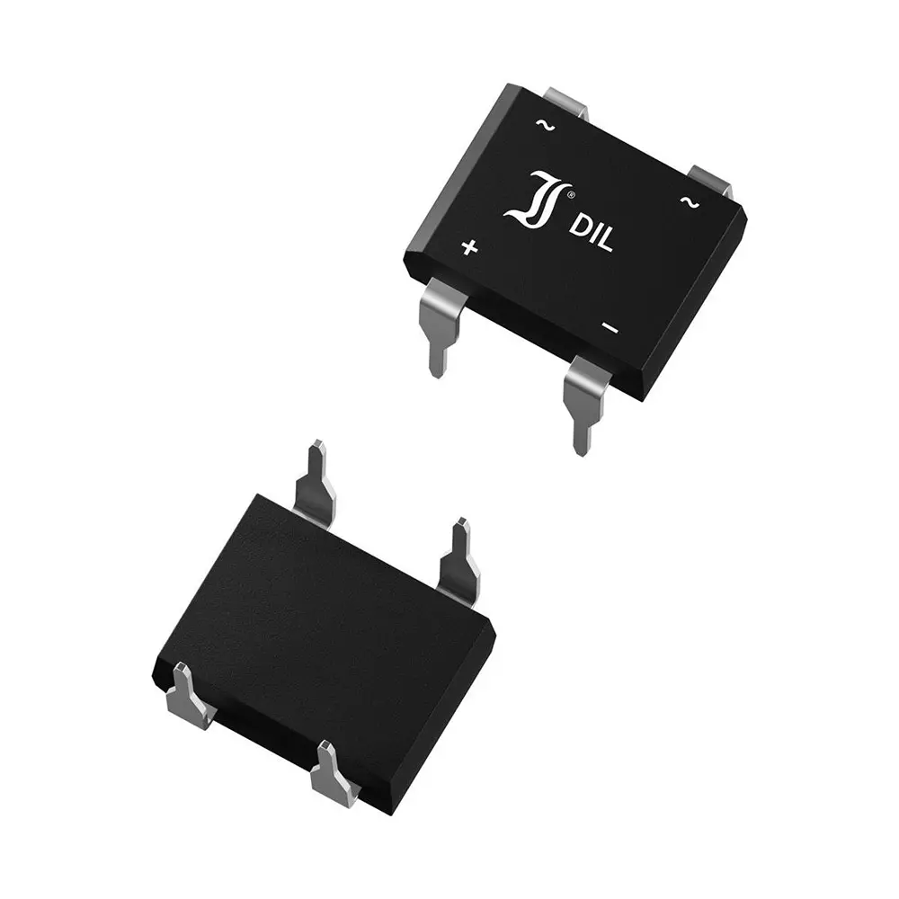 Diotec Semiconductor Single Phase Bridge Rectifier SMD/SMT Mount Solder Pad Termination, B80FS