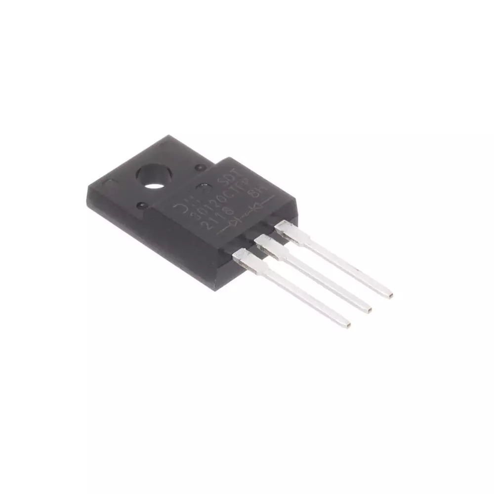 Diodes Incorporated Schottky Rectifier 870 mV Forward Voltage 4 uA Reverse Current, SDT30120CTFP