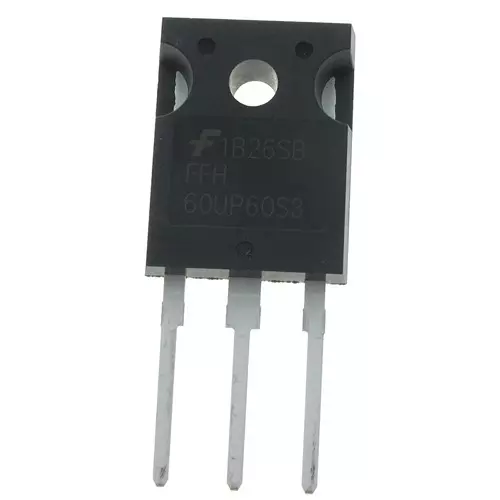 ONSEMI Fast Recovery Rectifier 1.7 V Forward Voltage 100 uA Reverse Current, 512-FFH60UP60S3
