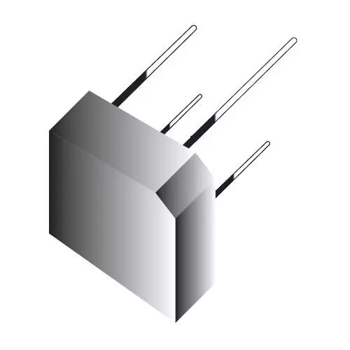 Comchip Single Phase Bridge Rectifier Through Hole Mount Solder Pin Termination, BR1004SG-G