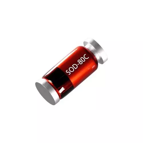 Diotec Semiconductor Zener Single Diode 2 Pins 12 V Nominal Voltage 500 mW Power, ZMM12 (Pack of 5)