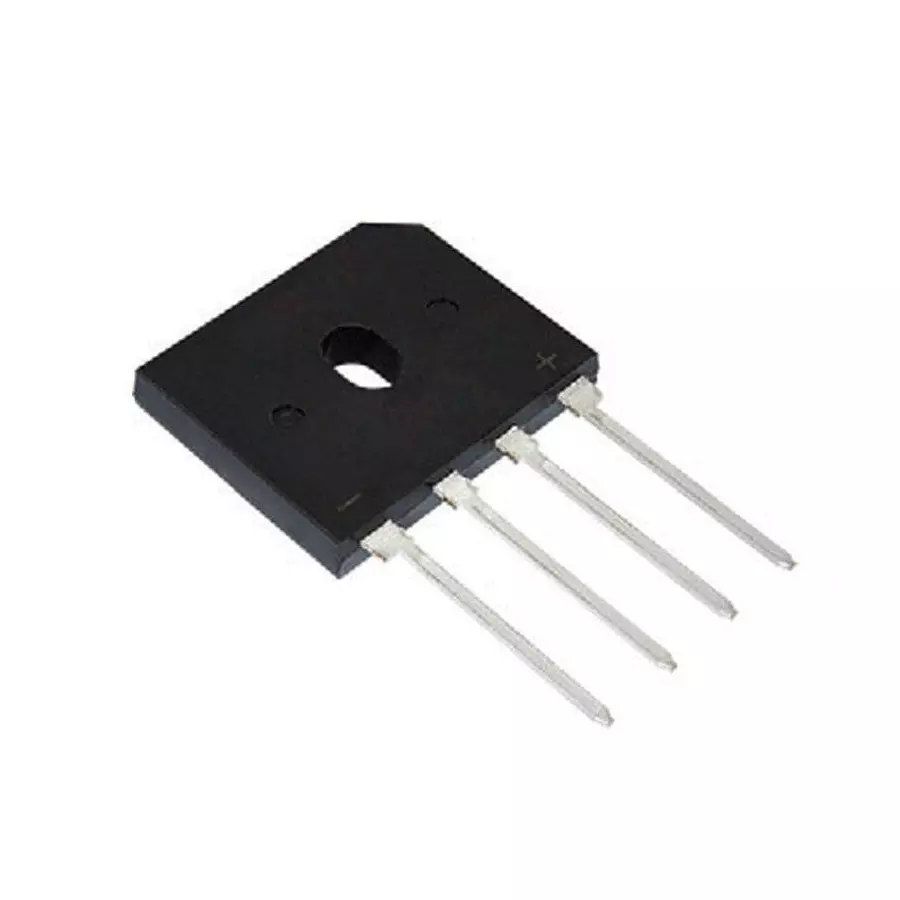 Vishay Single Phase Bridge Rectifier Through Hole Mount Solder Pin Termination, GBU4D-E3/51