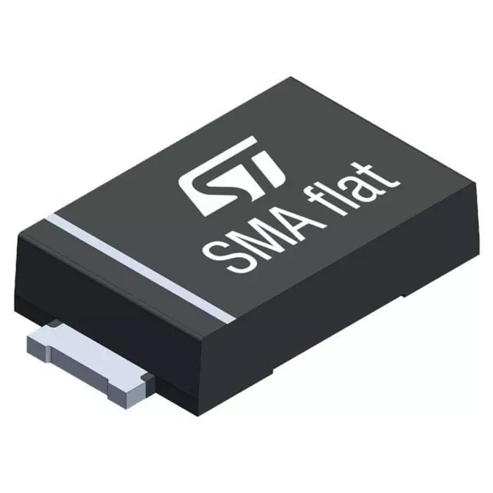 Stmicroelectronics Uni-Directional TVS Diode 2 Pins 400 W 1 µA SMA Flat, SMA4F13A (Pack of 25)