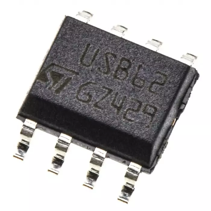 Stmicroelectronics Bi-Directional TVS Diode 8 Pins 500 W 10 µA SOIC, USB6B1RL (Pack of 2500)