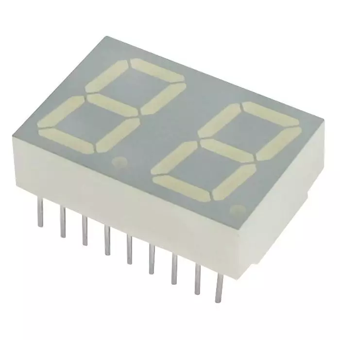 KINGBRIGHT Display, LED, 0.56", Yellow, Com.An., DA56-11SYKWA