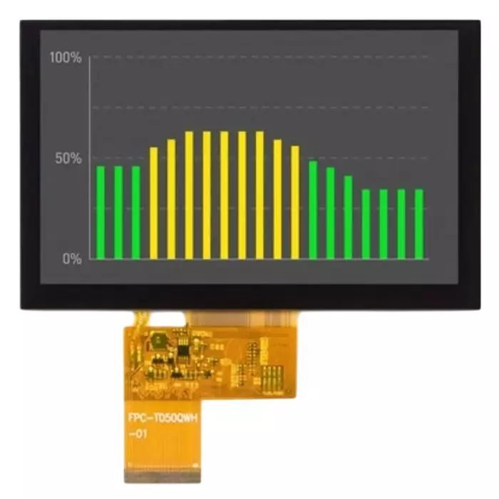 Displaytech TFT LCD Colour Display / Touch Screen 5in 800x480pixels, DT050ATFT-PTS