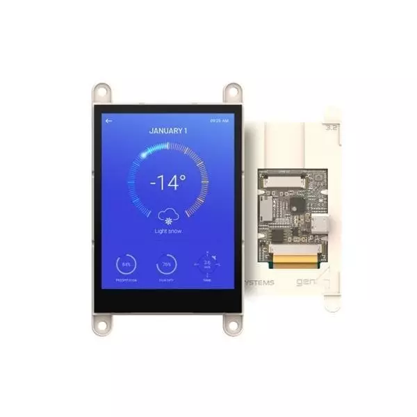 4D Systems TFT-LCD Display 240x320 Pixels, GEN4-ESP32-32CT