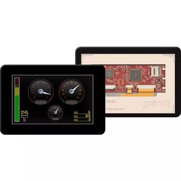 4D Systems TFT-LCD Display 800x480 Pixels, gen4-uLCD-50DCT-CLB-AR