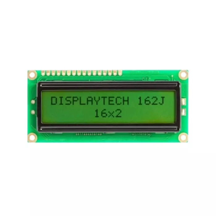 Displaytech 162J Alphanumeric LCD Display 2 Rows by 16 Characters Reflective, 162J BA BW
