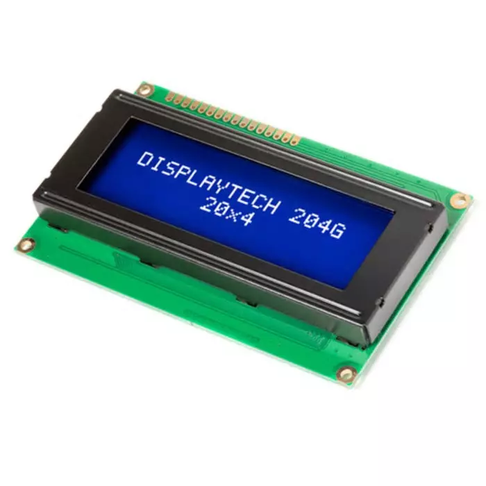 Displaytech 204G Alphanumeric LCD Display Yellow-Green on Transmissive, 204G CC BC-3LP